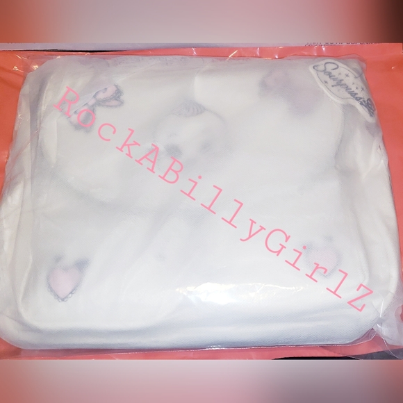 Sourpuss Nomad 1920's Kewpie Doll Baby Pink Bows Hearts Purse Vegan Leather Bag - Picture 13 of 15